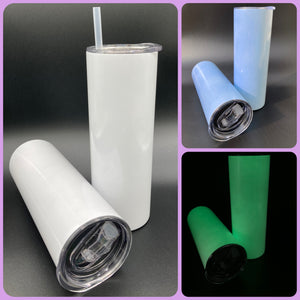 20oz Skinny/Straight UV/Glow Sublimation Tumbler